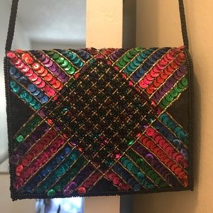 LA LTD vintage sequin purse